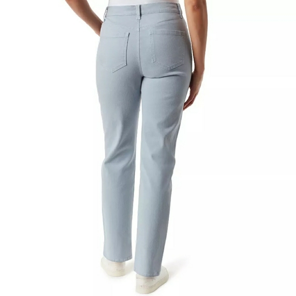 Gloria Vanderbilt Amanda Jean Powder Gray blue size 16 - Picture 2 of 6